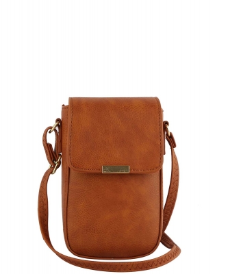 Stylish Crossbody Bag DX-0165 BROWN